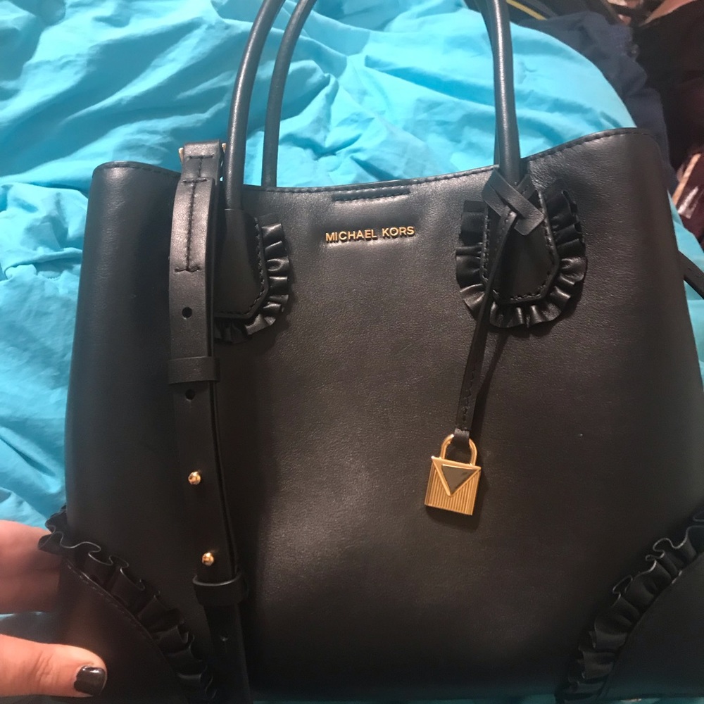 Michael Kors Mercer Purse bag satchel new Black